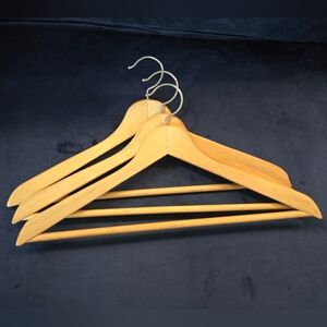 Set of 3 Vintage Wooden Suit and Pants Hangers